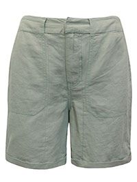 FF PISTACHIO Linen Blend Shorts - Size 8 to 14