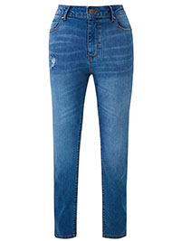 VINTAGE-BLUE Bridget Straight Leg Jeans - Plus Size 30