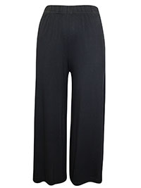 BLACK Pull On Jersey Culottes - Size 10 to 20