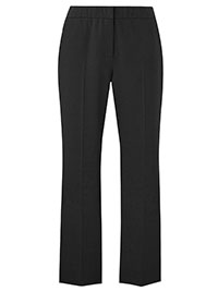 BLACK Straight Leg Tailored Trousers - Size 10