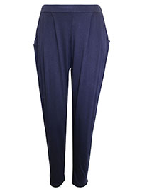 NAVY Pull On Jersey Harem Trousers - Plus Size 12 to 18