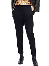 BLACK Mika Tapered Trousers - Size 8 to 16 (EU 34 to 42)