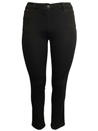 BLACK Susie Slim Leg Denim Jeans - Plus Size 12 to 28 (Inside Leg 29in)