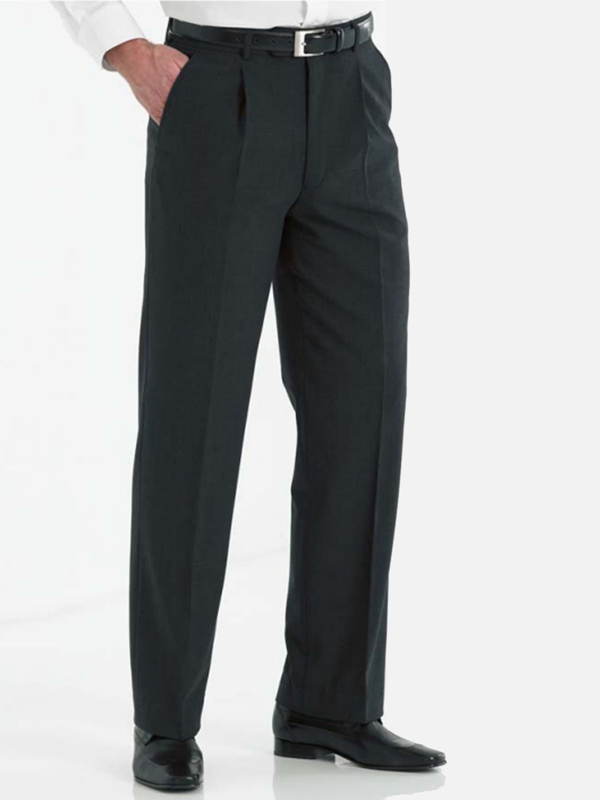 mens trousers col. black size 44 | 53% Polyester 43% Schurwolle 4% Elasthan  | schwarz (Business) | 44 | 605502144